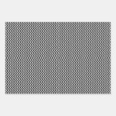 Zwart-witte  Chevron Stripes New Inpakpapier Vel (Voorkant 2)