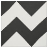 Zwart-witte Chevron Zigzag Fabric Stof (Swatch)