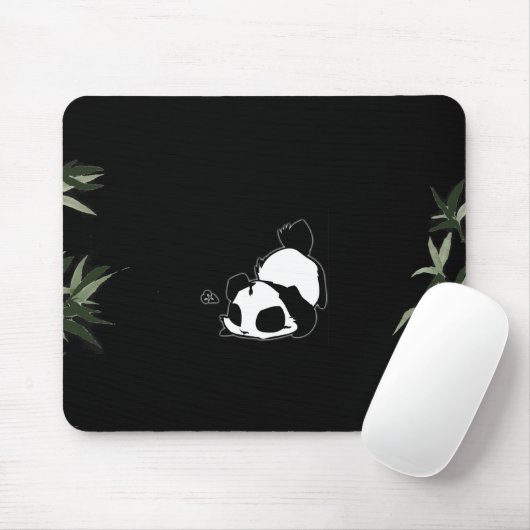 Zwart-witte Chinese panda - zwart Muismat (Met muis)