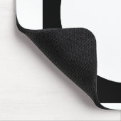 Zwart-witte cirkel, eenvoudig geometrisch ontwerp. muismat (Hoek)