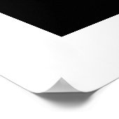 Zwart-witte cirkel, eenvoudig geometrisch ontwerp. poster (Hoek)