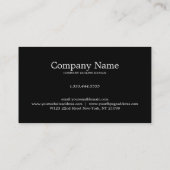 Zwart-witte cirkels Afsprakenkaarten Afsprakenkaartje (Achterkant)