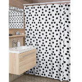 Zwart-witte cirkels Douchegordijn