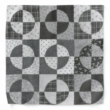 Zwart-witte cirkels en vierkanten geometrisch