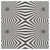 Zwart-witte cirkels optische illusie leuk stof (Close Up)