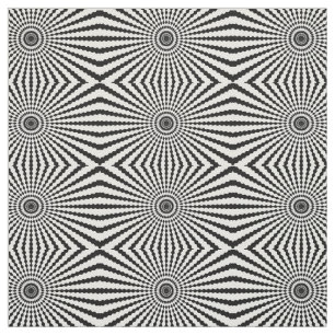 Zwart-witte cirkels optische illusie leuk stof