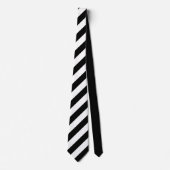 Zwart-witte combinatie van diagonale lijnen stropdas (Voorkant)