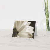 Zwart-witte Daisy Notecard Kaart (Voorkant)