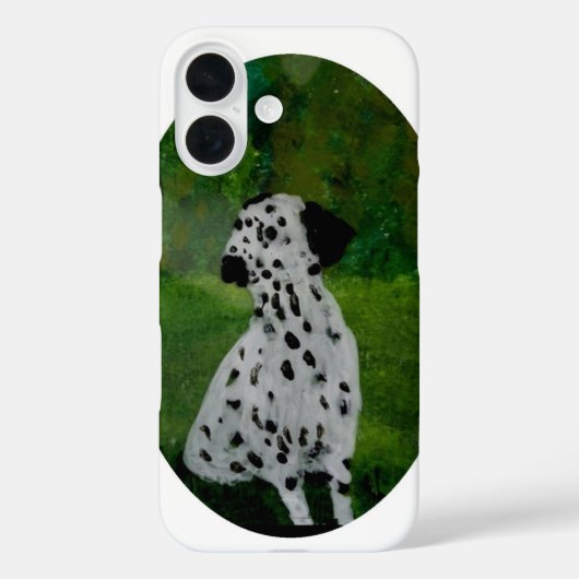 Zwart-witte Dalmatiaanse Dog Art Case-Mate iPhone Case (Achterkant)