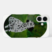 Zwart-witte Dalmatiaanse Dog Art Case-Mate iPhone Case (Achterkant (horizontaal))