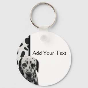 Zwart-witte Dalmatian Sleutelhanger