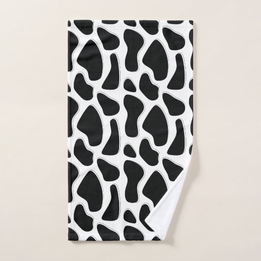Zwart-witte Dalmatische afdruk Bad Handdoek (Handdoek)