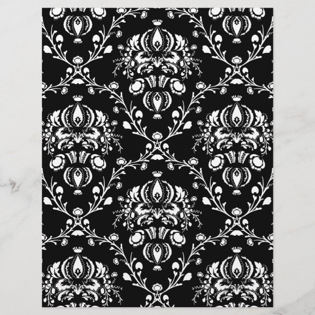 Zwart-witte Damask (Voorkant)