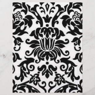 Zwart-witte Damask