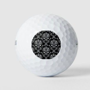 Zwart-witte Damask Golfballen