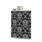 Zwart-witte Damask Heupfles (Links)