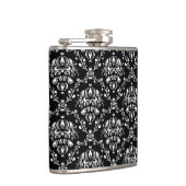 Zwart-witte Damask Heupfles (Rechts)