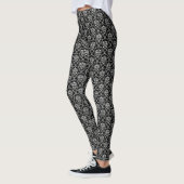 Zwart-witte Damask Leggings (Links)