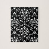 Zwart-witte Damask Legpuzzel (Verticaal)
