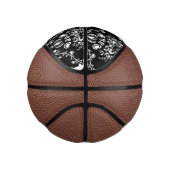 Zwart-witte Damask Mini Basketbal (Rechts)