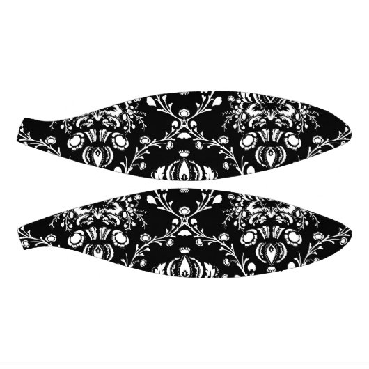 Zwart-witte Damask Mini Basketbal (Panelen)