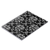 Zwart-witte Damask Notitieboek (Linkerzijde)
