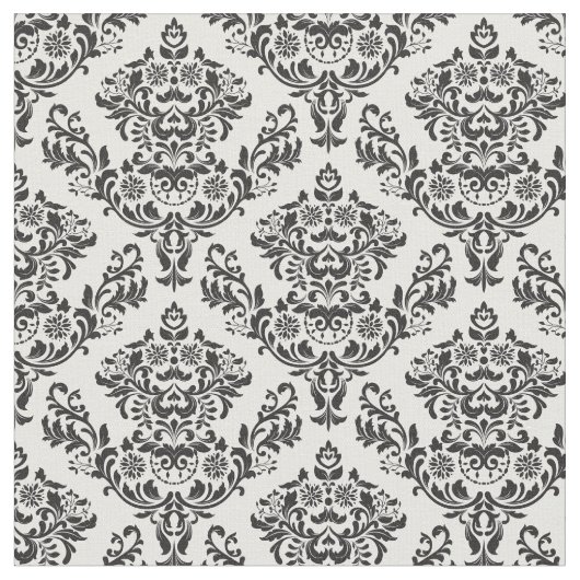 Zwart-witte Damask Stof (Close Up)