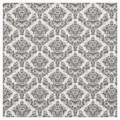 Zwart-witte Damask Stof (Swatch)