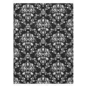 Zwart-witte Damask Tafelkleed (Voorkant)