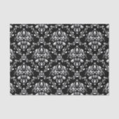 Zwart-witte Damask Tissuepapier (Voorkant)