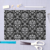 Zwart-witte Damask Tissuepapier (Craft)