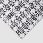Zwart-witte Damask Tissuepapier (Detail)