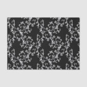 Zwart-witte Damask Tissuepapier (Voorkant)