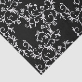 Zwart-witte Damask Tissuepapier (Detail)