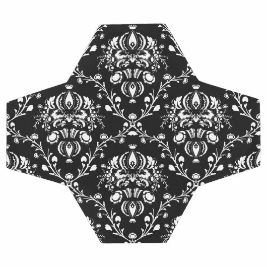 Zwart-witte Damask Voetbal (Enkel)