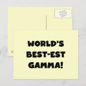 Zwart-witte de Gamma's van het best-est-Beste van Briefkaart (Voorkant / Achterkant)