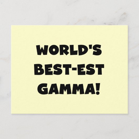 Zwart-witte de Gamma's van het best-est-Beste van Briefkaart (Voorkant)