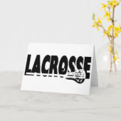 Zwart-witte de Stok van de lacrosse Kaart (Gele Bloem)