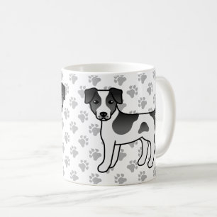Zwart-Witte Deens-Zweedse Boerderijhond Leuke Hond Koffiemok