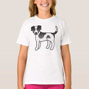 Zwart-Witte Deens-Zweedse Boerderijhond Mopshond T-shirt