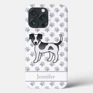Zwart-Witte Deens-Zweedse Boerderijhond & Naam Case-Mate iPhone Case