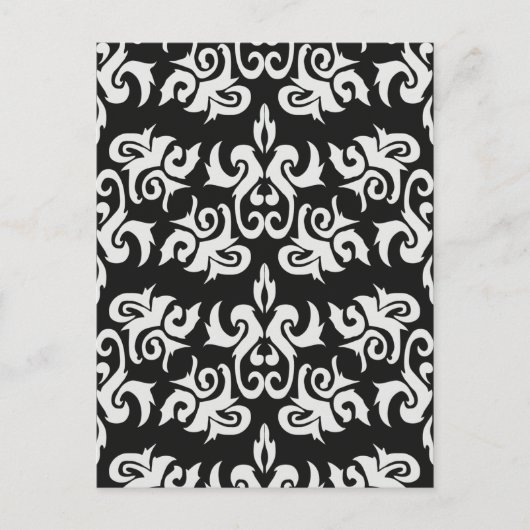 Zwart-witte  Design Briefkaart (Voorkant)