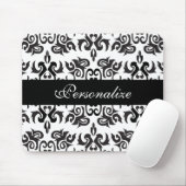 Zwart-witte Design Muismat (Met muis)