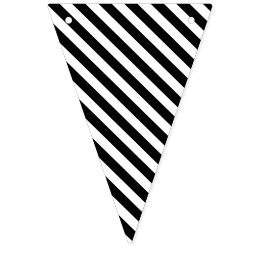 Zwart-witte Design Roze bloemen die vlag bundelen Vlaggetjes (Eerste vlag)