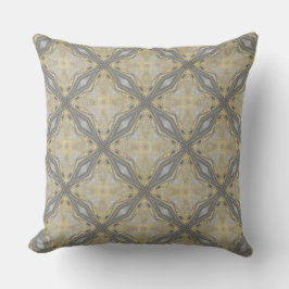 Zwart-witte diamant met golven kussen