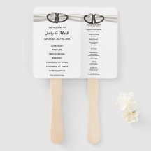 Zwart-witte diamanten harten bruiloft programma fa