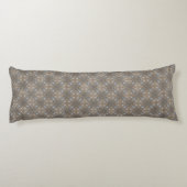 Zwart-witte diamanten met golven lichaamskussen (Achterkant)