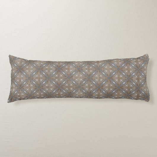 Zwart-witte diamanten met golven lichaamskussen (Voorkant)