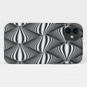 Zwart-witte diamantketting | 3D-illusie Case-Mate iPhone Case (Achterkant (horizontaal))