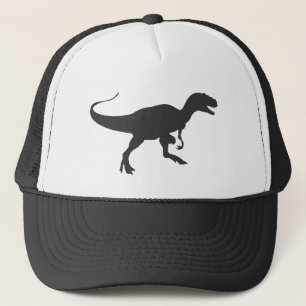 Zwart-witte dinosaurus T-Rex Tyrannosaurus Trucker Pet